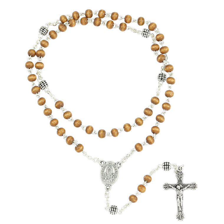 Wood and zama rosary