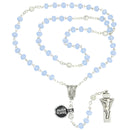 Rosary of Fatima lilac crystal