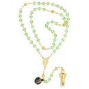 Rosary of Fátima Transparent Green Crystal