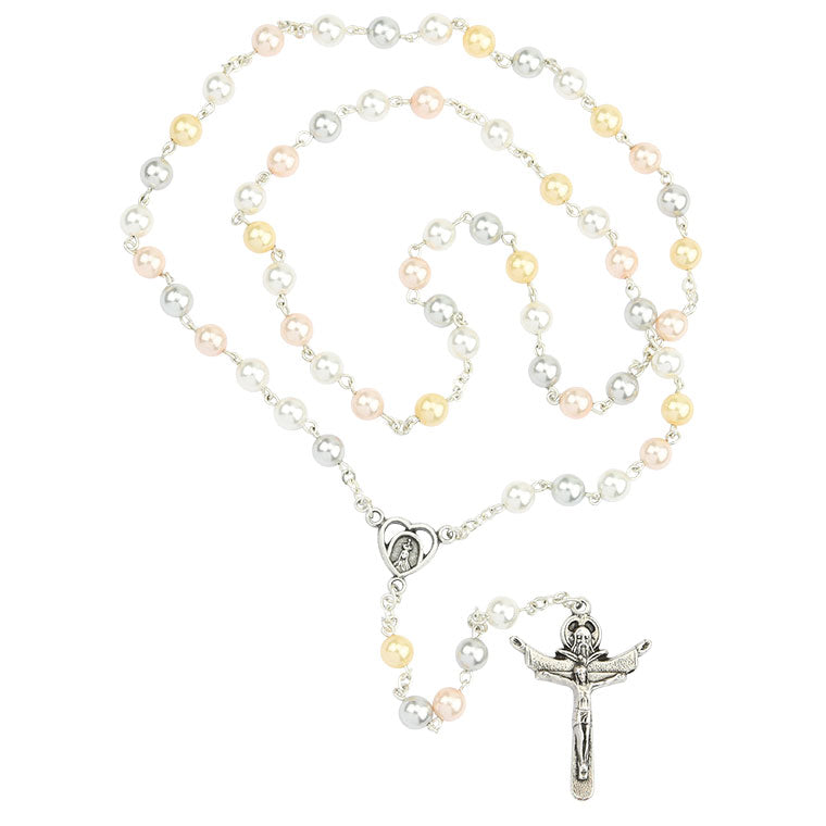 Colourful pearl rosary