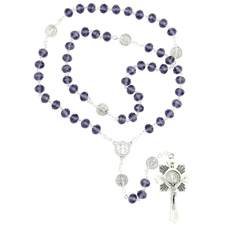 Crystal Rosary of Saint Benedict
