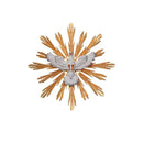 Holy Spirit with aura - wood