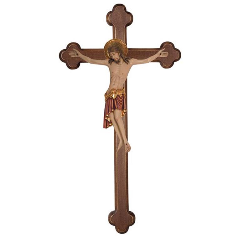 Crucifix Cristo Cimabue baroque cross - wood