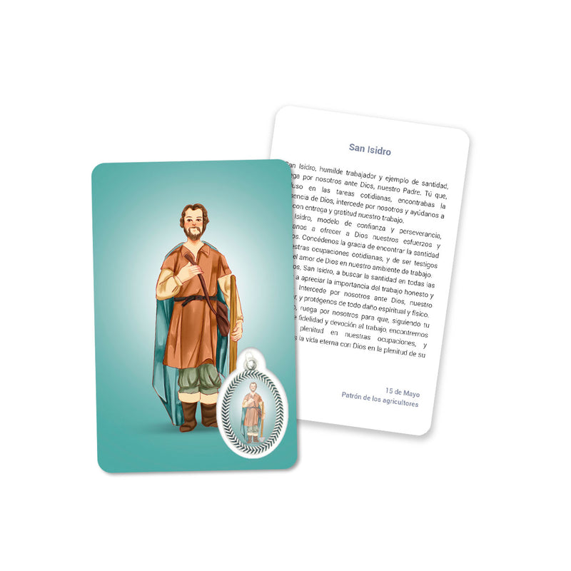 Prayer's card of Saint Isidore