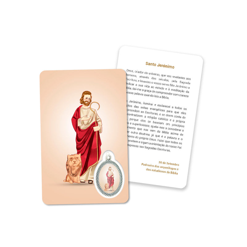 Gebetskarte des Heiligen Hieronymus