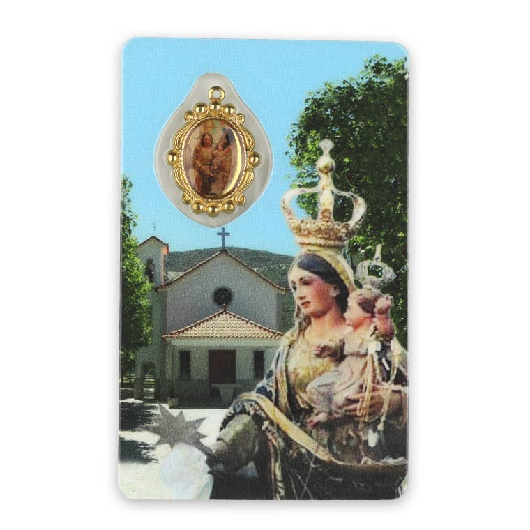 Prayer card of Our Lady of Guia