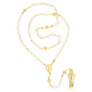 Chaplet of Fatima transparent white crystal