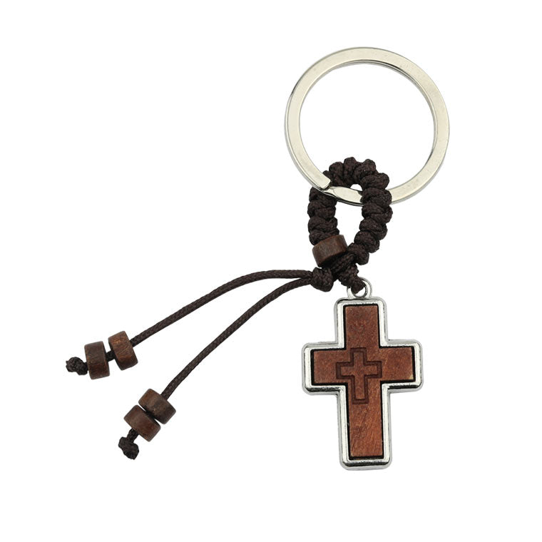 Keyring with cross