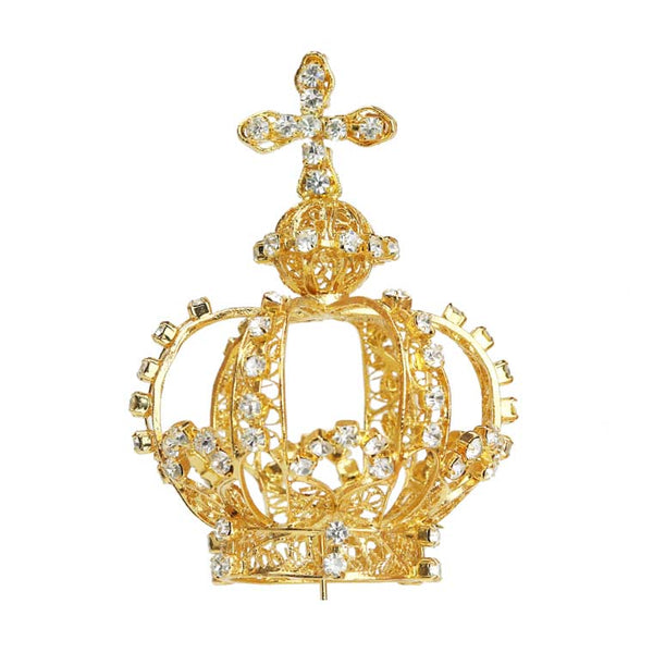 Filigranowa korona z kryształkami