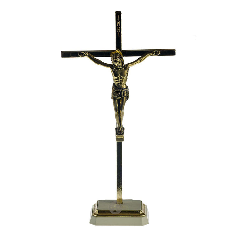 Brass crucifix 21 cm