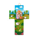 Cross with 12 different Catholic images