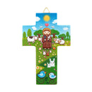 Cross with 12 different Catholic images