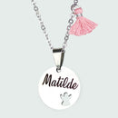 Customizable necklace with little angel