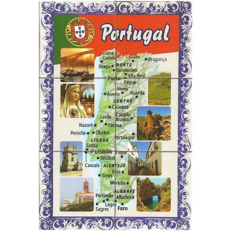 Tile magnet from Portugal