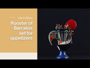 Rooster of Barcelos set for appetizers