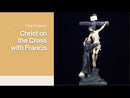 Chrystus na krzyżu z Franciszkiem 37 cm