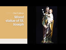 Wood statue of St. Joseph