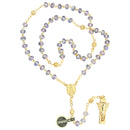 Rosary of Fátima Transparent Lilac Crystal