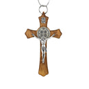 Crucifix of Saint Benedict in wood