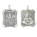 Rectangular Fatima Medal - Silver 925