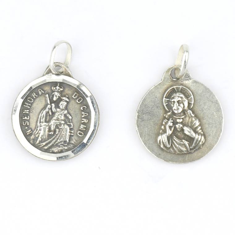 Medaglia della Madonna del Monte Carmelo - Argento sterling 925
