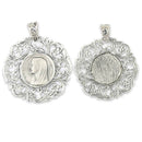 Rasta Medal with the face of Our Lady - 925 Silver