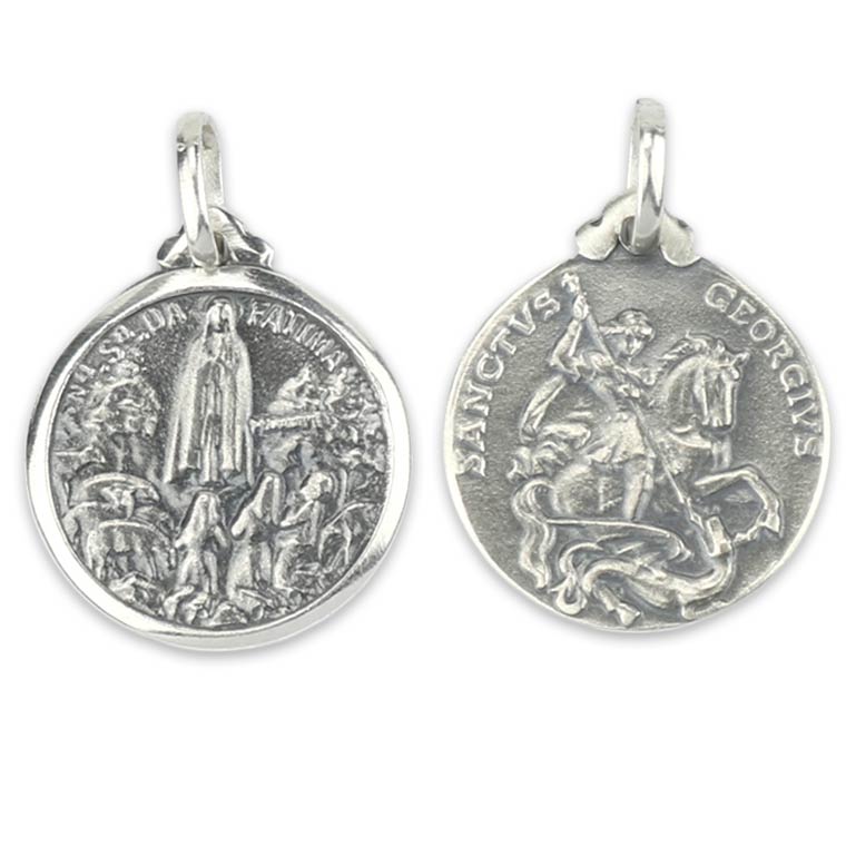 Medalik św. Jerzego - srebro próby 925
