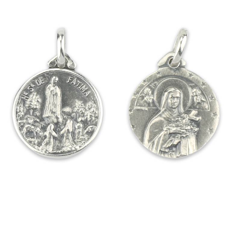Medalik Świętej Teresy - srebro próby 925