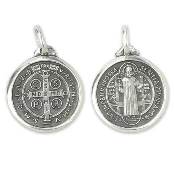 Cross Medal of Saint Benedict - Silver 925