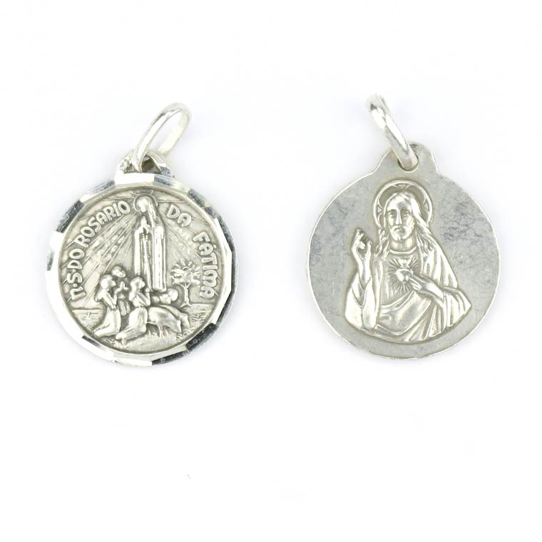Medal of Sacred Heart of Jesus - Sterling Silver 925