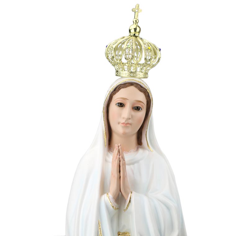 Statua della Madonna di Fatima - Occhi di vetro
