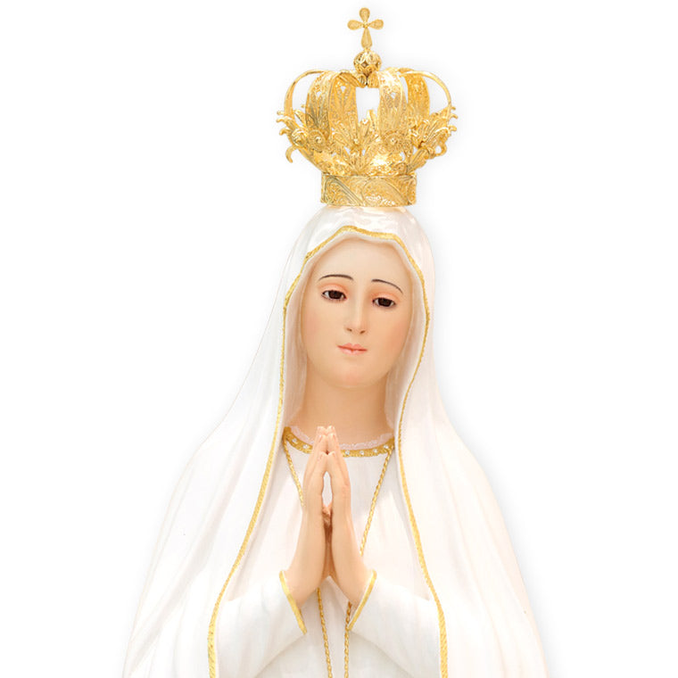 Statue der Pilgerin Unserer Lieben Frau von Fatima – Holz