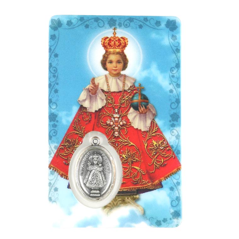 Prayer card of Baby Jesus of Prague