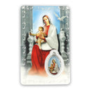 Prayer card of Our Lady of Peace