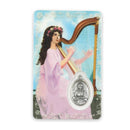 Prayer card of Saint Cecilia