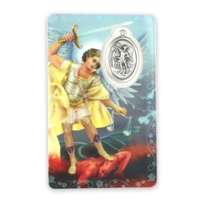 Prayer card of Saint Michael the Archangel