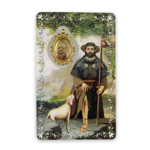 Prayer card of Saint Roch