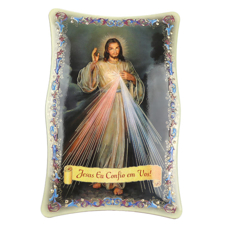 Decorative plaque of Divine Mercy