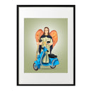 Saint Raphael with Motorbike Poster