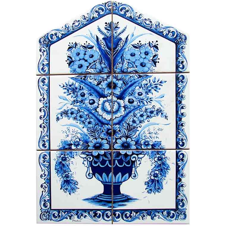 Blue Crocket Tile 6 pieces