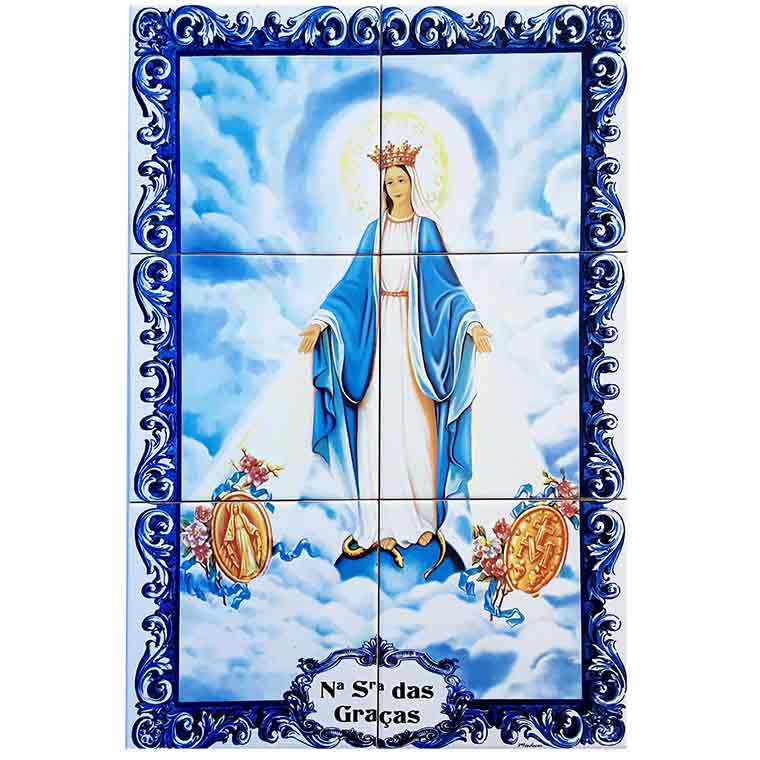 Tile Our Lady of Graces 6 pieces