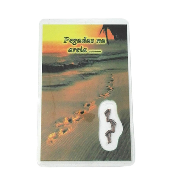 Prayer card of Jesus Footsteps