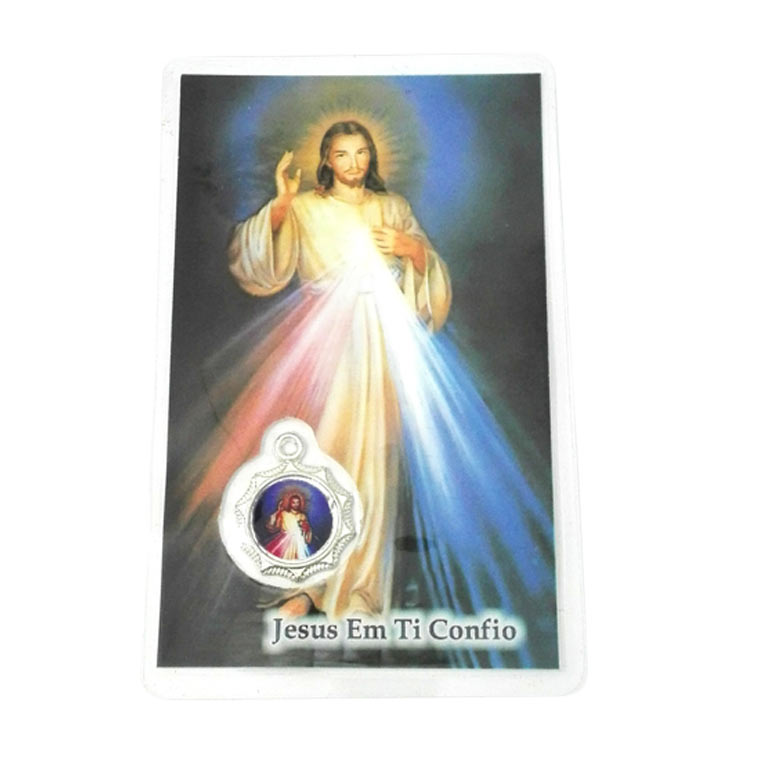 Cartão de oração da Divina Misericórdia