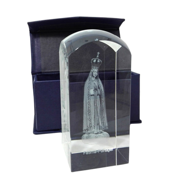 Glass crystal with Our Lady and Fatima