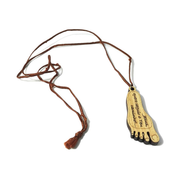 Catholic necklace with foot of Fatima