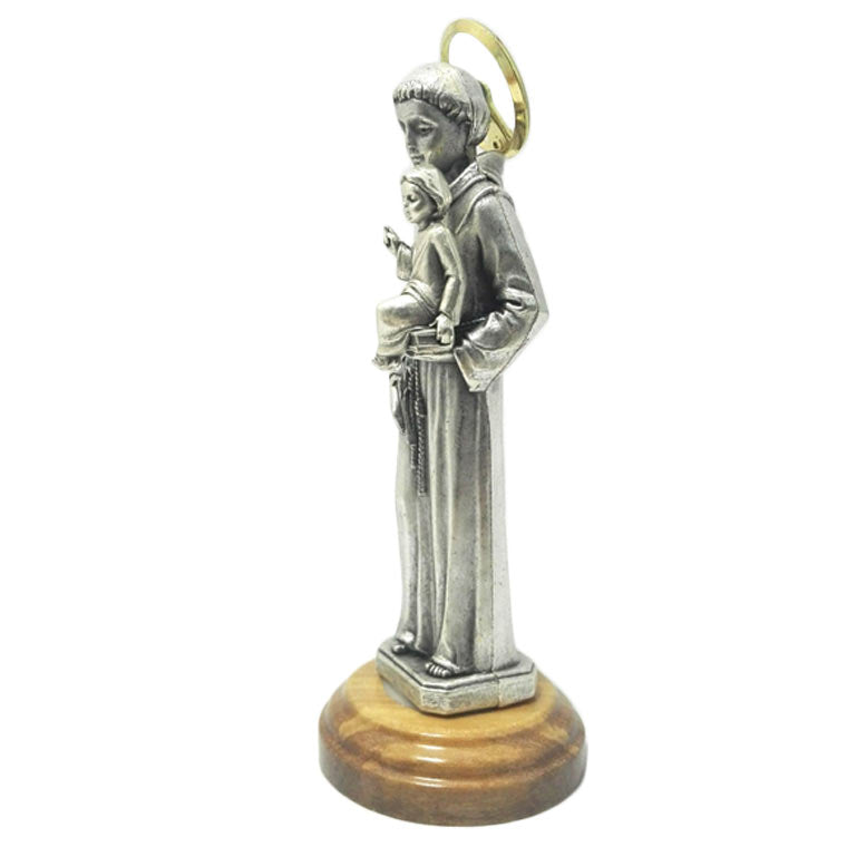 Metal statue of Saint Anthony