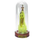Fluorescent statue of the Apparition of Fatima with dome