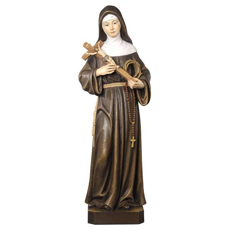 Wood statue of Saint Rita