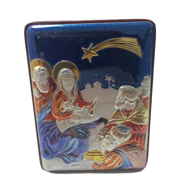 Sterling silver plaque of Christmas