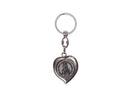 Heart-shaped keyring with the apparition